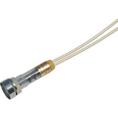 DC200V-W サカズメ　ＬＥＤ表示灯　ＤＡ－８ＦＬ－２　（ＡＣ／ＤＣ２００Ｖ接続）　Φ８　白