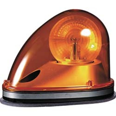 （株）グリーンクロス 1108130506 グリーンクロス　ＬＥＤ流線回転灯（橙）１２Ｖ２４Ｖ兼用