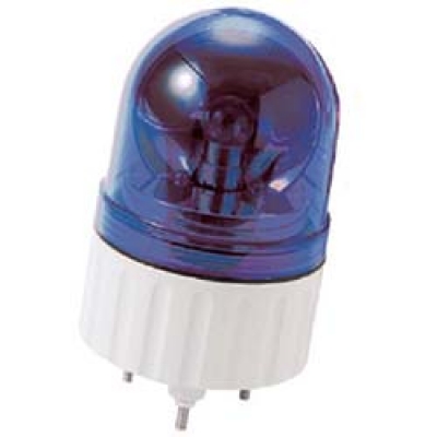 ユニット（株） 882-37B ユニット　超小型電球回転灯ブザー付ＤＣ２４Ｖ青