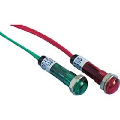 （株）坂詰製作所 DA-8FL-AC100V-R サカズメ　超高輝度ＬＥＤ表示灯（ＡＣ１００Ｖ用電源にダイレクト接続）赤　φ８