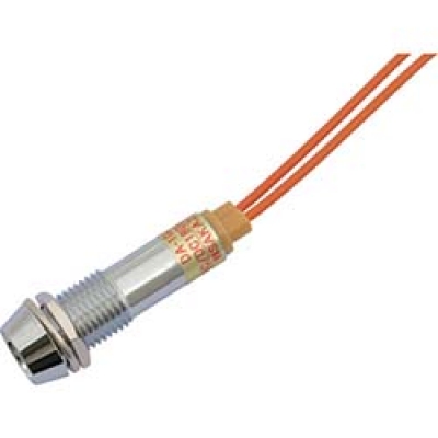 DC200V-O サカズメ　ＬＥＤ表示灯　ＤＡ－１０ＪＰＬ　（ＡＣ／ＤＣ２００Ｖ接続）Φ１０　橙