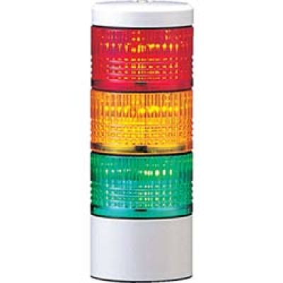 （株）パトライト LES-302AW-RYG パトライト　ＬＥＳ－ＡＷ型　ＬＥＤ薄型小型積層信号灯　Φ５０　直取付け