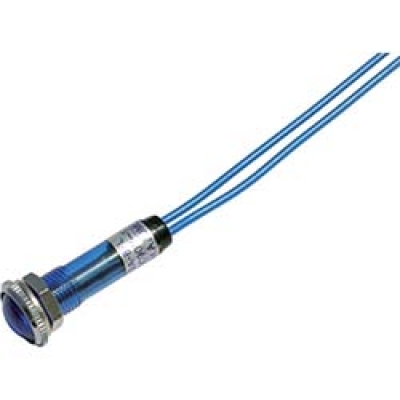 DC100V-B サカズメ　ＬＥＤ表示灯　ＤＡ－８ＦＬ－４　（ＡＣ／ＤＣ１００Ｖ接続）　Φ８　青