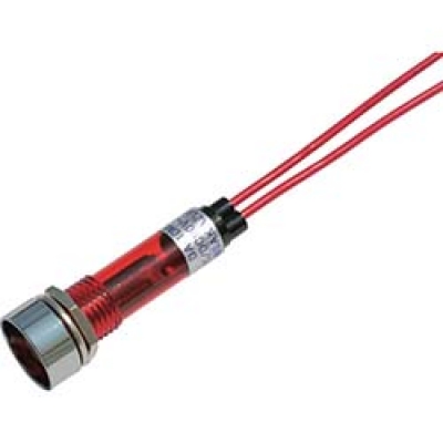 DC100V-R サカズメ　ＬＥＤ表示灯　ＤＡ－１０ＭＬ－１　（ＡＣ／ＤＣ１００Ｖ接続）Φ１０赤
