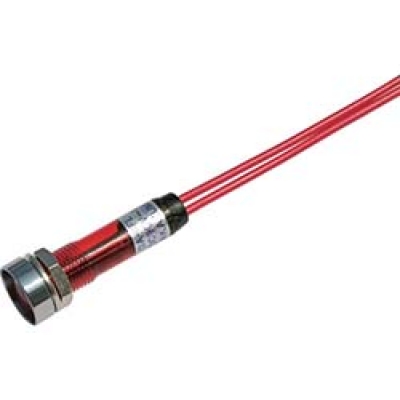 DC100V-R サカズメ　ＬＥＤ表示灯　ＤＡ－８ＦＬ－２　（ＡＣ／ＤＣ１００Ｖ接続）　Φ８　赤