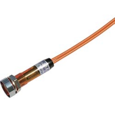 DC100V-O サカズメ　ＬＥＤ表示灯　ＤＡ－８ＦＬ－２　（ＡＣ／ＤＣ１００Ｖ接続）　Φ８　橙