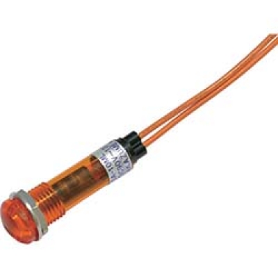 DC100V-O サカズメ　ＬＥＤ表示灯　ＤＡ－１０ＭＬ　（ＡＣ／ＤＣ１００Ｖ接続）　Φ１０　橙