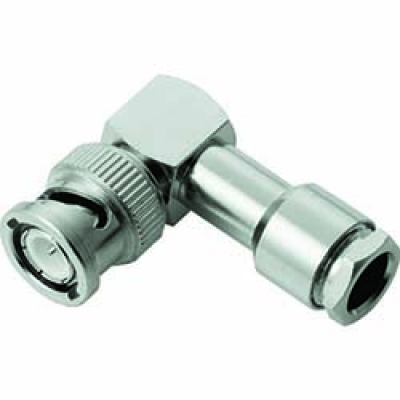 JEFCOM   LBNC-5CTL デンサン　同軸Ｌ型コネクター（圧着レスタイプ）