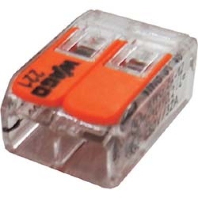 因幡電機産業（株） WFR-2BP-JP ＪＡＰＰＹ　ワンタッチコネクタ　クリアタイプ　１０個入　　電線数２本