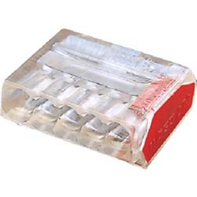 ワゴジャパン（株） WGT-5 ＷＡＧＯ　ＷＧＴ－５　差込コネクタ　５穴用　（１箱（ＰＫ）＝５０個入）