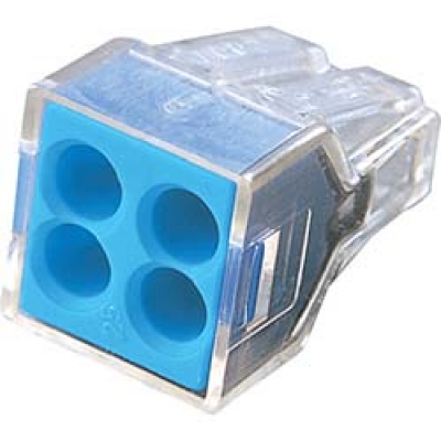 ワゴジャパン（株） WGX-4-PK ＷＡＧＯ　ＷＧＸ－４　差込コネクタ　４穴用　１０個入