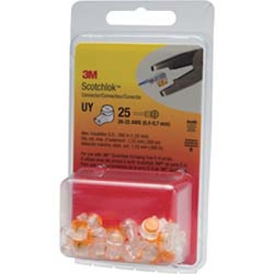 美国 3M  通信マーケット営業部 UY-25 ３Ｍ　スコッチロック　Ｕエレメントコネクタ　直線用　ＵＹ　２５個入り