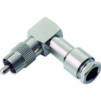 JEFCOM   LRCA-3CTL デンサン　同軸Ｌ型コネクター（圧着レスタイプ）