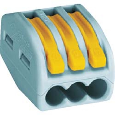 ワゴジャパン（株） WF-3BP ＷＡＧＯ　ＷＦ－３　より線・単線接続可能コネクタ　３穴用　８個入