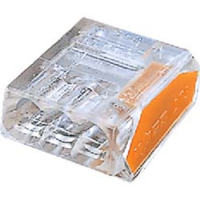 ワゴジャパン（株） WGT-3 ＷＡＧＯ　ＷＧＴ－３　差込コネクタ　３穴用　（１箱（ＰＫ）＝１００個入）