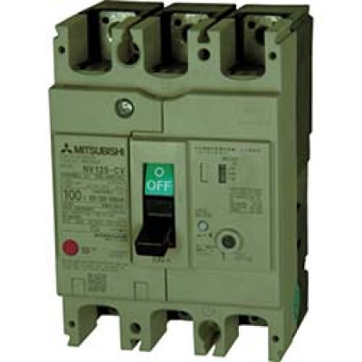 三菱電機（株） NV125CV3P100A100-440V1.2.500MA 三菱電機　漏電遮断器　ＮＶ－Ｃシリーズ（経済品）