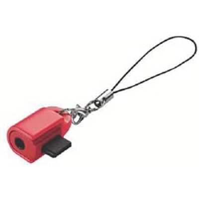 00RD エレコム　携帯電話用ヘッドホン変換コネクター（レッド）