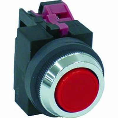 ＩＤＥＣ（株） ABS101NR ＩＤＥＣ　平形押しボタンスイッチ　赤