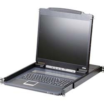 ＡＴＥＮジャパン（株） CL3000NJJS ＡＴＥＮ　コンソールドロワー　１９インチＬＣＤ／ショートレール／ＬＥＤバックライト省エネ軽量モデル