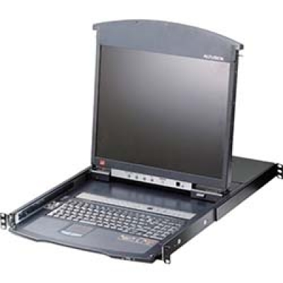ＡＴＥＮジャパン（株） KL1516AINJJS ＡＴＥＮ　Ｏｖｅｒ　ＩＰ　ＫＶＮドロワー　１６ポート／１９インチＬＣＤ／Ｃａｔ５／デュアルスライド／ショートレール