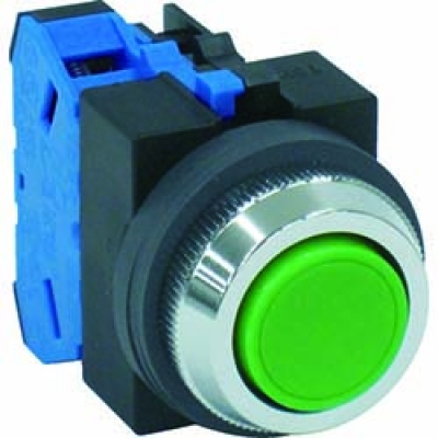 ＩＤＥＣ（株） ABS110NG ＩＤＥＣ　平形押しボタンスイッチ　緑