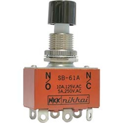NKKスイッチズ(株) SB-61A NKKスイッチズ 押ボタンスイッチ はんだ端子 2極ON-(ON)